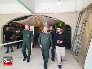 حضور فرمانده سپاه ولیعصر"عج" در یادمان مشهدالشهدای شلمچه