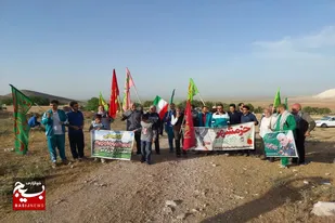 کوهپیمایی کارکنان سپاه و مسئولین ادارات شهرستان کبودراهنگ