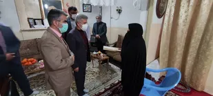 دیدار نوروزی فرماندار پیشوا با خانواده&zwnj;های معظم شهدا