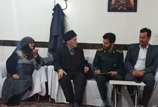دیدار با خانواده شهید ذبیح الله بقائی در شهرک قلعه میر