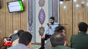 مراسم جشن ولادت امام رضا (ع) ویژه پاسداران و بسیجیان ناحیه مقاومت بسیج امام حسین (ع) برگزار شد
