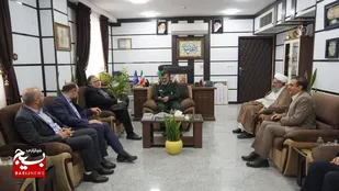دیدار مسوولان اجرایی و نظامی استان با مجموعه فرماندهی سپاه صاحب الامر(عج) استان قزوین