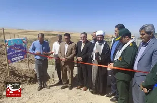 کانال آب&zwnj;بر کشاورزی سراب داود با همت جهادگران افتتاح شد