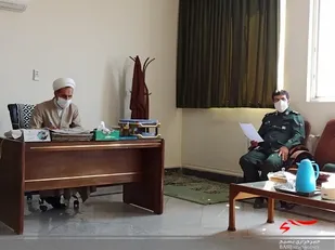 بازدید معاونت روابط عمومی و تبلیغات سپاه قم از شعبه این معاونت در یگان حفاظت شخصیت&zwnj;ها