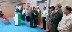 مراسم تکریم و معارفه فرمانده حوزه مقاومت بسیج روح الله یزد برگزار شد