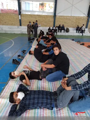 تست آمادگی جسمانی گردان شهید فرومندی حوزه مرکزی امام حسین(ع) اسفراین