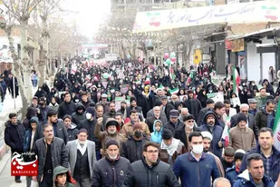 راهپیمایی عظیم مردم اسدآباد در ۲۲بهمن ماه