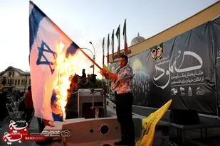 گردهمایی دلداگان مقاومت در حمایت از کاروان صمود در همدان