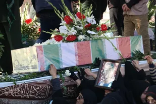 تشییع پیکر شهدای گمنام دوران دفاع مقدس در کرج