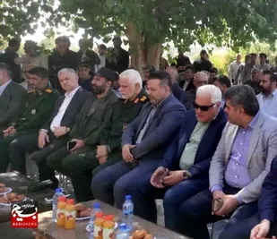 کلنگ زنی یادمان شهید گمنام در دانشگاه آزاد واحد مسجدسلیمان با حضور سردار عبدالرضا حاجتی