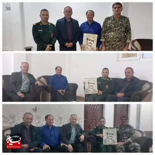 بسیجیان ناحیه گتوند با خانواده شهید والامقام قاسم کریمی دیدار کردند