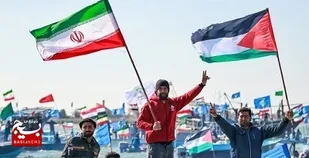 رژه سراسری شناورهای بسیج دریایی سپاه در روز قدس