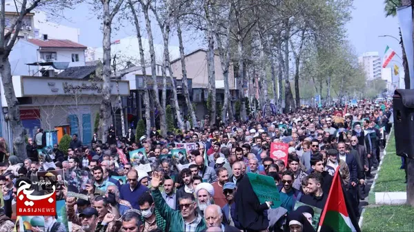 راهپیمایی روز قدس در رشت