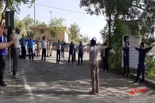 کوهپیمایی و ورزش صبحگاهی کارکنان و سربازان سپاه ناحیه همدان