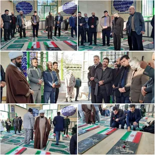 گلباران و غبارروبی مزار شهدای محله کهنک پیشوا