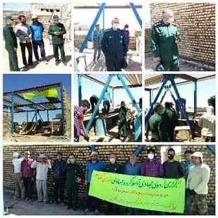 بازدید فرمانده سپاه ناحیه بردسکن از اردوی جهادی حوزه مقاومت مالک اشتر شهرآباد