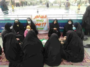تجدید عهد دوباره باشهدا توسط حوزه عصمتیه ناحیه مرکزی یزد