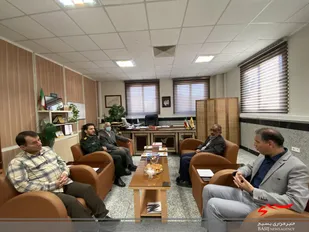 بازدید فرمانده حوزه بسیج ادارات شاهرود از اداره پست این شهرستان