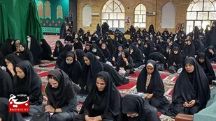 حضور پرشور خواهران بسیجی&zwnj;های مقاومت بسیج ایذه در مراسم سالگرد شهدای خدمت