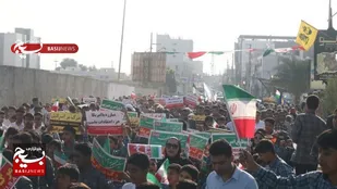 حماسه&zwnj;آفرینی مردم عسلویه در باشکوه ترین راهپیمایی یوم&zwnj;الله ۱۳آبان