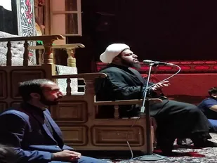 برپایی سفره متبرک حضرت رقیه (س) در گلزار شهدای روستای سید آباد