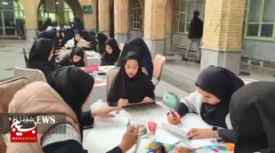 نقاشی دانش آموزان مراغه&zwnj;ای در حمایت از کودکان فلسطینی