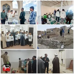 خدمت بی منت گروههای جهادی در روستاهای محروم بشاگرد/ گروههای جهادی فقر فرهنگی  را از چهره منطقه می زدایند