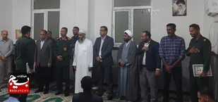 برگزاری مراسم تکریم و معارفه فرمانده حوزه مقاومت بسیج حضرت صاحب الزمان (عج) پالور شهرستان بندرسیریک