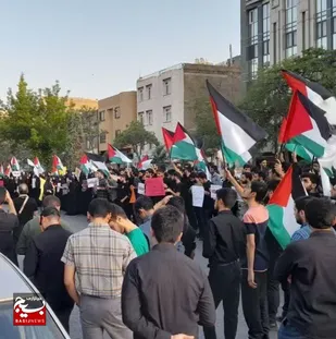 اجتماع دانشجویان استان مازندران در حمایت از مردم مظلوم فلسطین