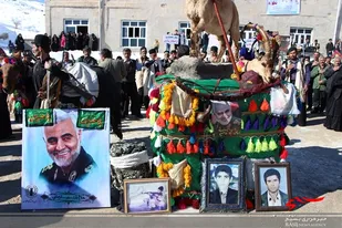 مراسم شهادت سردار دلها در صمصامی