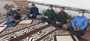 دیدار جمعی از مسئولین با خانواده های شهدای عشایر بخشی حتی لالی