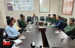 برگزاری جلسه هماهنگی برنامه های سازمان بسیج جامعه پزشکی و شبکه بهداشت و درمان شهرستان