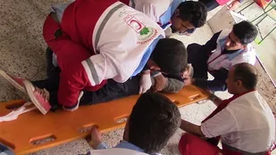 مانور زلزله در لردگان