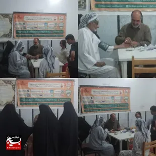 معاینه رایگان در کوی علوی به مناسبت سالروز آزادسازی خرمشهر توسط حوزه ۱۰ شهری