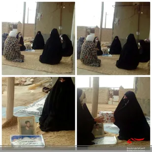 دیدار با خانواده شهید حسین نگهبان در اسفراین