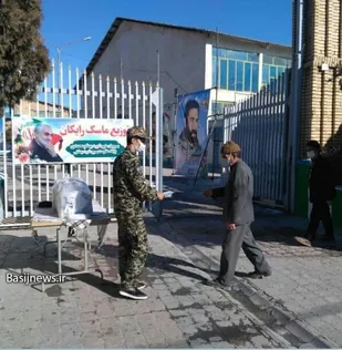 توزیع ۲۰ هزار ماسک رایگان در شیروان