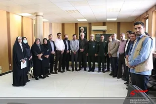 نشست صمیمی فرمانده سپاه امام سجاد (ع) استان هرمزگان  با مدیران رسانه
