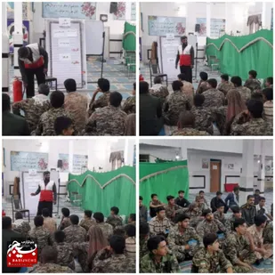 برگزاری کلاس اطفاء حریق به مناسبت هفته دفاع مقدس در شهر علی اکبر&nbsp;