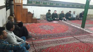 سرکشی فرمانده سپاه ناحیه میامی از پایگاه های روستای استربند+ تصاویر