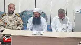 دیدار فرمانده سپاه شهرستان سراوان با امام جمعه شهر سیرکان