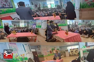 برگزاری نشست های سیاسی در واحد بسیج دانش آموزی نرجس شهرستان کنارک