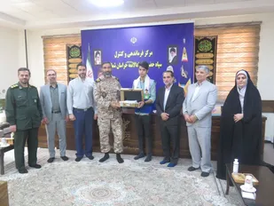 تجلیل از دانش آموز نخبه بسیجی ،  مهدی نیکوکار