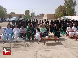 جهاد تبیین به مناسبت چهل و پنجمین سالگرد هفته دفاع مقدس در شهرستان بمپور برگزار شد