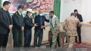 برگزاری مراسم گرامیداشت هفته بسیج در پایگاه شهدای آب&zwnj;شیرین