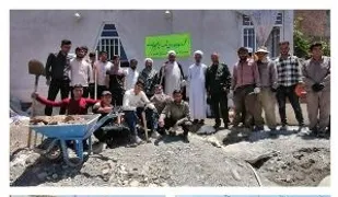 اردوی جهادی ۵۰ نفر از اساتید و طلاب حوزه علمیه به یکی از روستا&zwnj;های محروم بردسکن