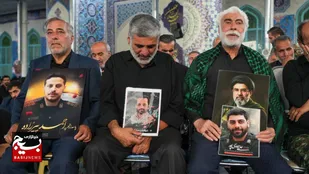 حضور باشکوه مردم استان البرز، در نخستین سالگرد ۸۲ شهید جنگ ۱۲ روزه