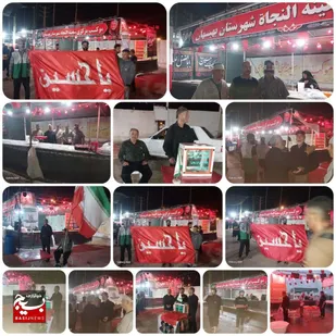 موکب سفینه النجاه بهبهان در مرز شلمچه؛ پذیرایی از زوار در کانون مقاومت و ولایت
