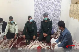 دیدار و تجلیل از خانواده شهید بارانزهی در شهرستان سیب و سوران