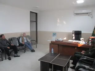 با همت بسیج سازندگی سیل بند رودخانه سیلابی تجدانو ساخته می شود