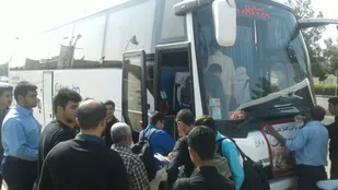 اعزام دانش آموزان بسیجی استان سمنان به رزمایش یکصد هزار نفری محمد رسول الله۲
